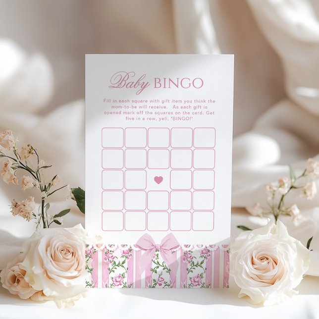 Pink Bow Love Shack Baby Bingo Coquette Game (Creator Uploaded)