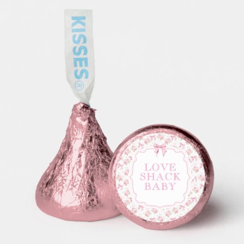 Pink Bow Love Shack Girl Baby Shower Hersheys Kisses