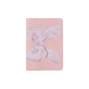 Pink Bow on Border Passport Holder