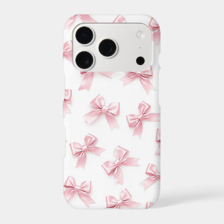 Pink Bow Pattern iPhone Case | Cute Coquette