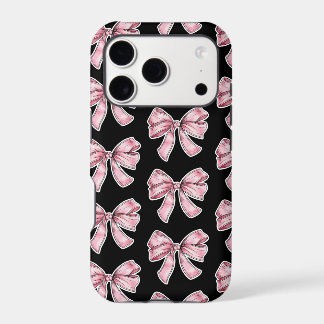 Pink Bow Pattern Phone Case