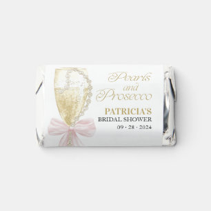 Pink Bow Pearls And Prosecco Bridal Shower Hershey's Miniatures