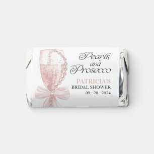 Pink Bow Pearls And Prosecco Bridal Shower Hershey's Miniatures