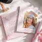 Pink Bow Photo Graduation Thank You Card