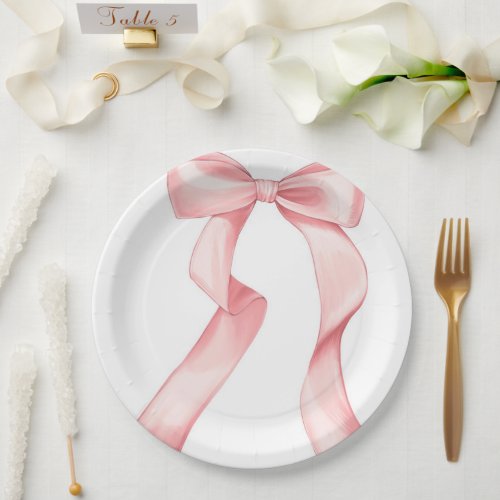 Pink Bow Plate 9