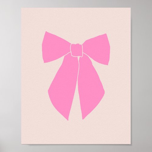 Pink Bow Poster