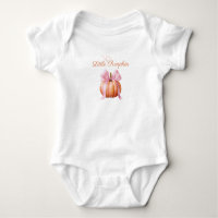 Pink Bow Pumpkin Baby Jersey Bodysuit | Cute 