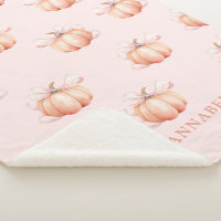 Pink Bow Pumpkin
