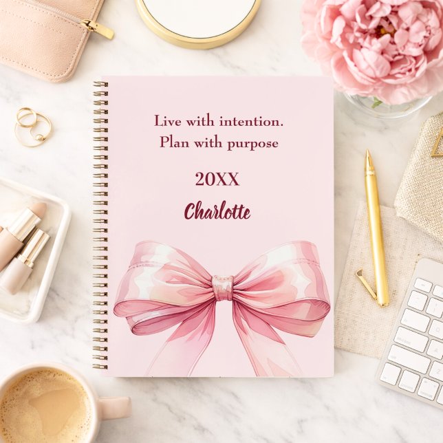 Pink bow quote notebook (Creator Uploaded)