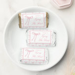 Pink Bow She's Tying The Knot Bridal Shower Hershey's Miniatures<br><div class="desc">Pink  Bow She's Tying The Knot Bridal Shower Favors</div>