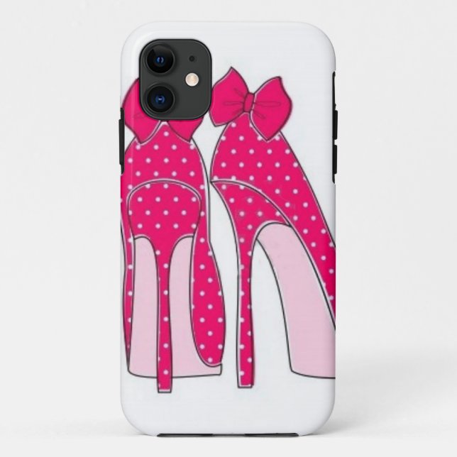 Pink Bow Stiletto Heels iPhone 5/5s Case (Back)
