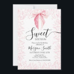 pink bow Sweet Sixteen Birthday Invitation<br><div class="desc">This stylish & elegant pink bow Sweet Sixteen Birthdayinvitation features gorgeous blush and blue hand-painted watercolor wildflowers arranged as a lovely bouquet and elegant calligraphy script that's perfect for spring,  summer,  or fall baby shower's</div>