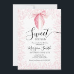 pink bow Sweet Sixteen Birthday Invitation<br><div class="desc">This stylish & elegant pink bow Sweet Sixteen Birthdayinvitation features gorgeous blush and blue hand-painted watercolor wildflowers arranged as a lovely bouquet and elegant calligraphy script that's perfect for spring,  summer,  or fall baby shower's</div>