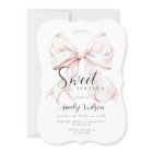 Pink Bow Sweet Sixteen Birthday Invitation