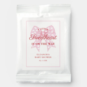 Pink Bow Sweetheart Girl Baby Shower Favors Lemonade Drink Mix