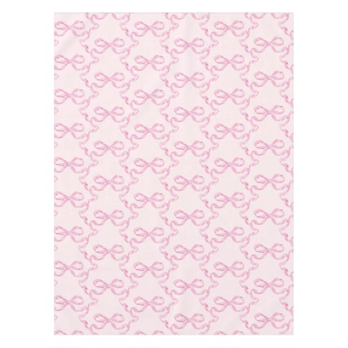 Pink Bow Table Cloth