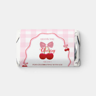 Pink Bow Thank You Cherry Much Bridal Shower Hershey's Miniatures