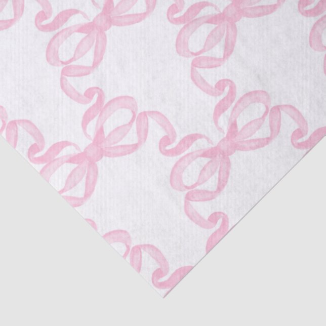 Pink Bow Tissue Paper (Detail)