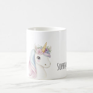 Pink Bow Unicorn Coffee Mug