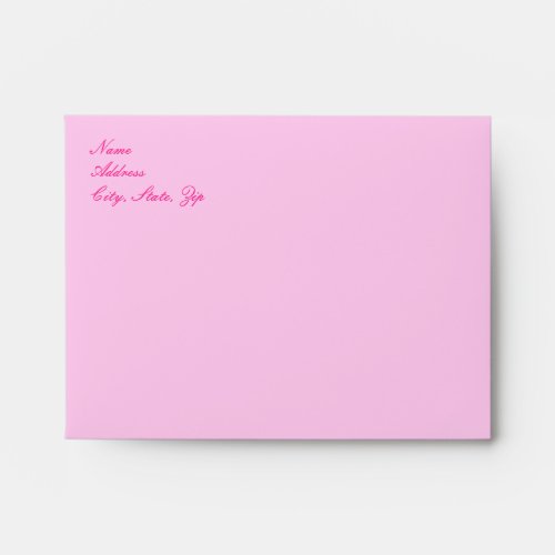 Pink Bow Wedding Envelope