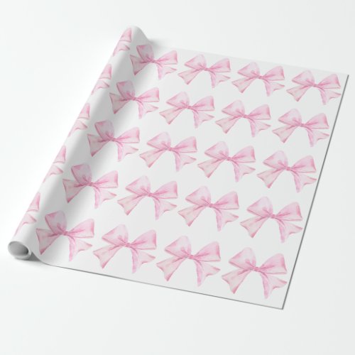 Pink Bow Wrapping Paper