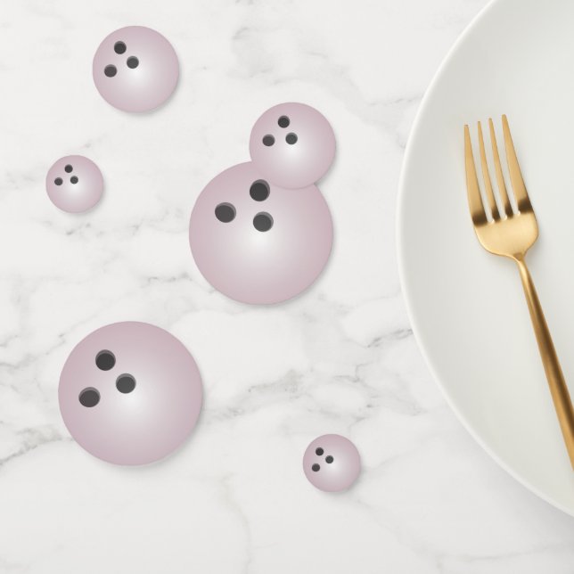 Pink Bowling Ball Confetti (Group)