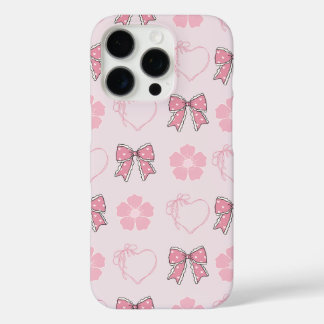 Pink Bows and Pink Hearts | Sakura Iphone Case