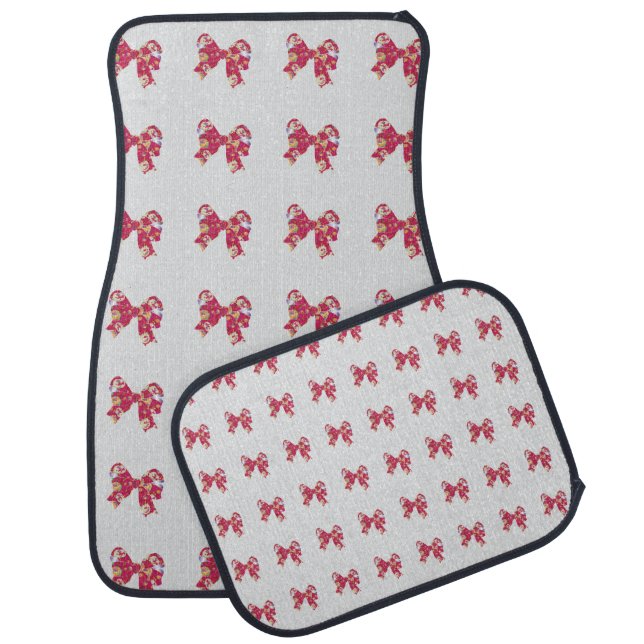 Pink Bows. Car Floor Mat (Set)