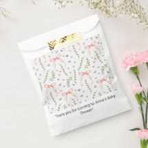 Pink Bows Floral Birthday Shower Party