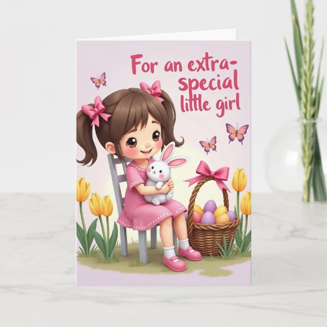 Pink Bows Springtime Celebration Card (Front)