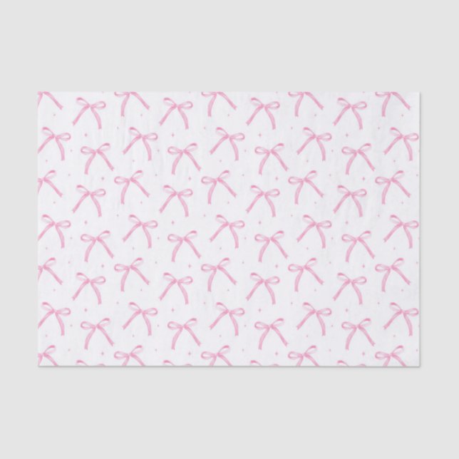 Pink Bows Tissue Paper (Front)