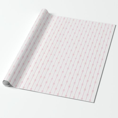 Pink Bows Wrapping Paper