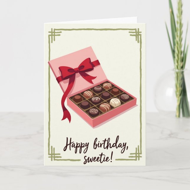Pink Box Birthday Card (Front)