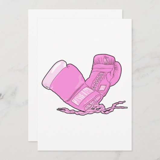 pink boxing gloves vector (Front/Back)