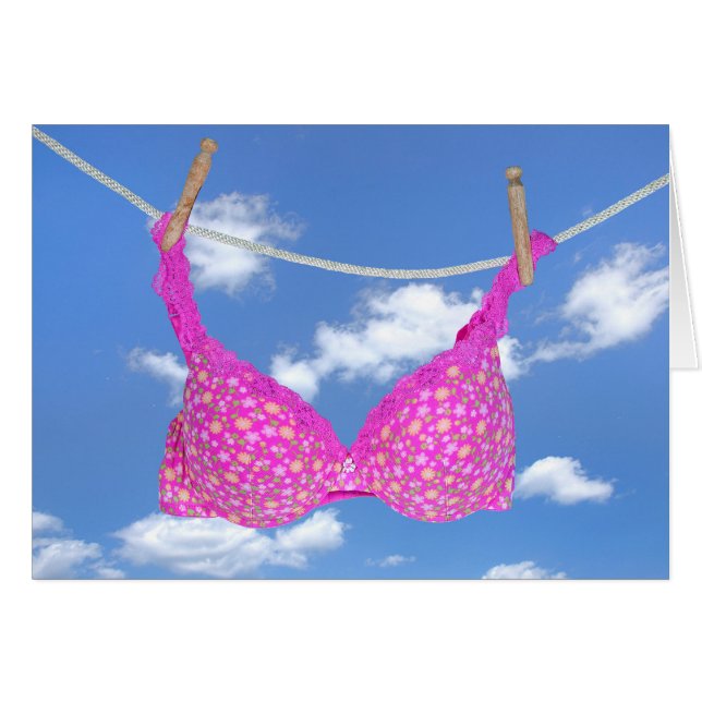 Pink Bra Friendship Cards (Front Horizontal)
