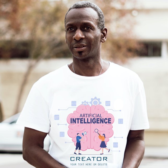 Pink brain illustration Artificial Intelligence  T-Shirt (Creator Uploaded)