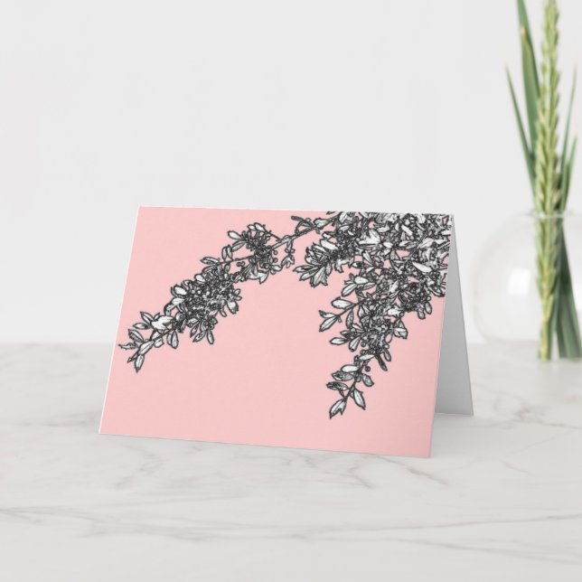 Pink Branches Card (Front)