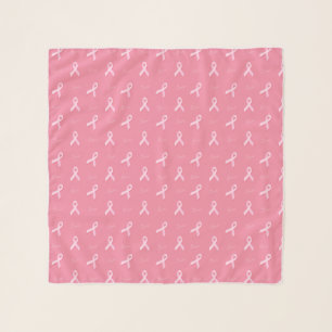 Pink Breast Cancer Awareness Pink Ribbon Pattern Scarf