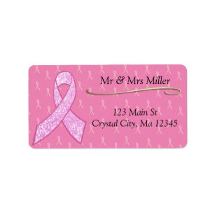 Breast Cancer Return Address Labels | Zazzle