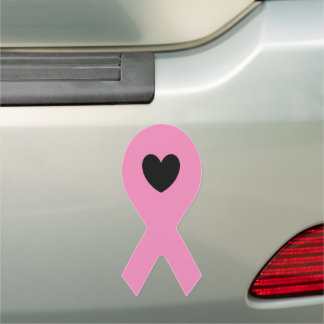 Pink Breast Cancer Awareness Ribbon Car Magnet