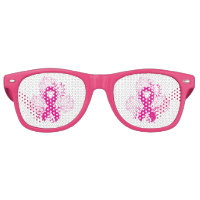 Pink Breast Cancer awareness ribbon flower outline