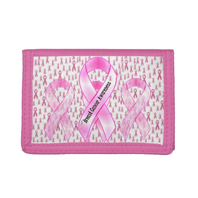 Pink,Breast Cancer Awareness_ Trifold Wallet (Front)