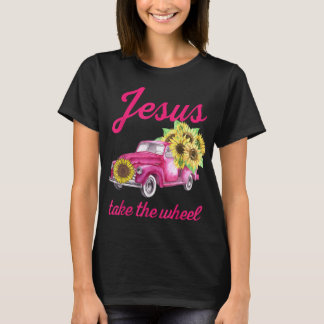 Pink Breast Cancer Awareness Truck Jesus Take The  T-Shirt