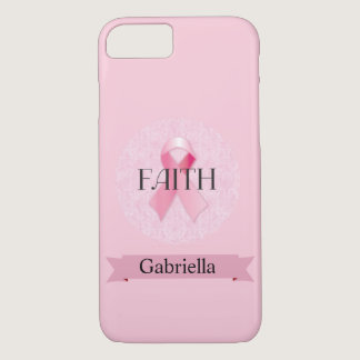 Pink Breast Cancer iPhone 7 Cases