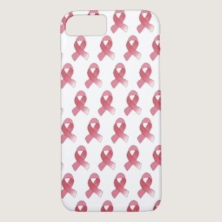 Pink Breast Cancer Ribbon Drawing BCA Month iPhone 8/7 Case
