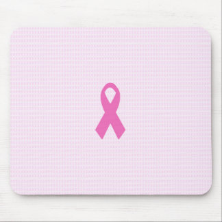 Pink Breast Cancer Ribbon Mouse Pad