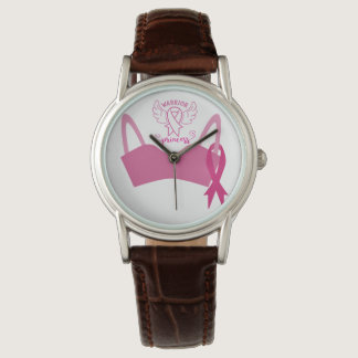 PINK BREAST CANCER SUPPORT AWARENESS RIBBONS WATCH