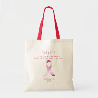 Pink Breast Cancer Survivor Fundraiser Party Tote Bag