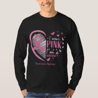 Pink Breast Cancer Survivor Gifts Women Mom Cancer T-Shirt