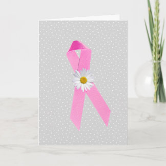 Pink Breast Cancer Survivor Ribbon Card